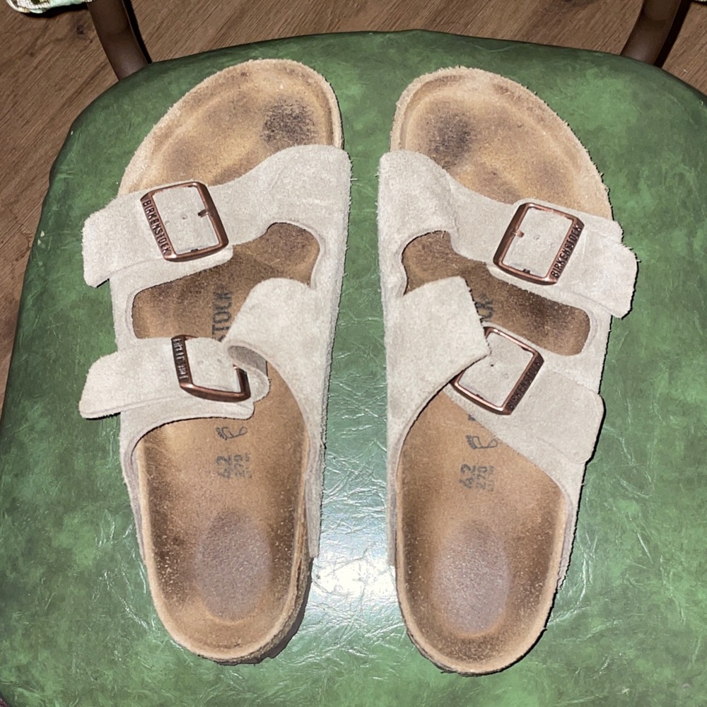 Birkenstock Arizona Taupe suede size 42